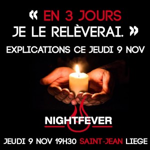 Jeu 9 nov - « En trois jours, je le relèverai », à Saint-Jean @ Collégiale saint-Jean | Liège | Wallonie | Belgique